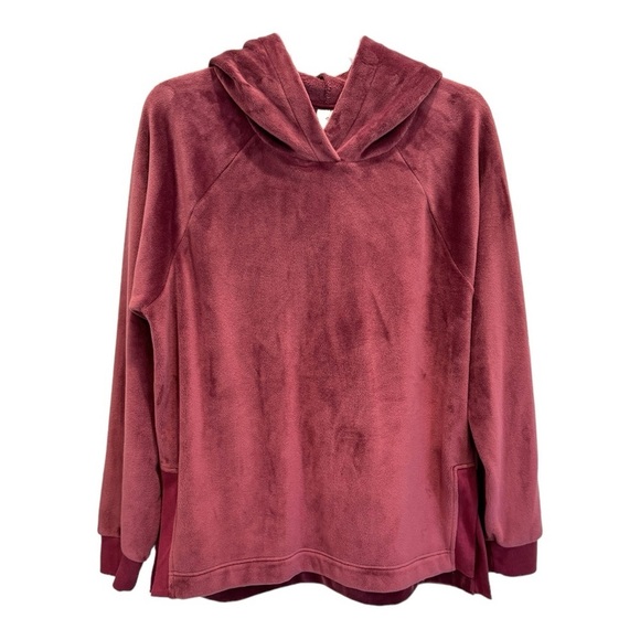 NWOT Member's Mark Size L Ladies Mauve Pearl Plush Hoodie - Picture 1 of 8
